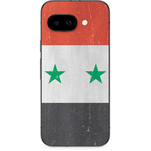 Syria Flag Distressed Google Pixel 9a Skin